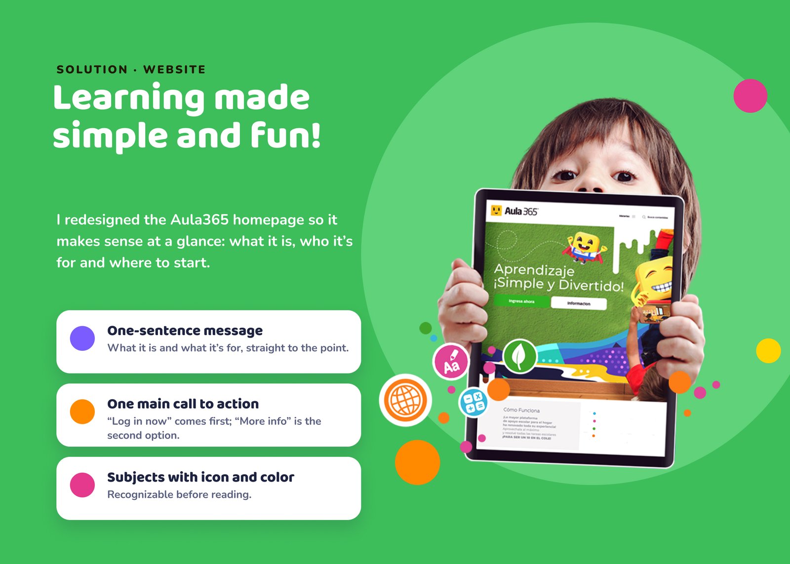 The website